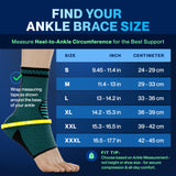 Modvel Foot & Ankle Brace Socks for Sprained Ankle Compression Sleeve - Plantar Fasciitis Relief Brace, Foot Support for pain Women & Men - Tendonitis & Arthritis Feet Sleeve, Stabilizing Ankles Wrap