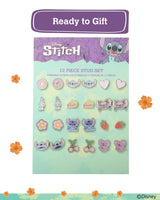 Disney Lilo and Stitch Earrings for Women Pack of 12 Official License