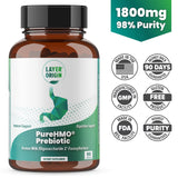 Layer Origin | PureHMO Human Milk Oligosaccharide (HMO 2'-FL) Prebiotic - Feed 180 Billion Probiotics/Serving, 30-Day Supply