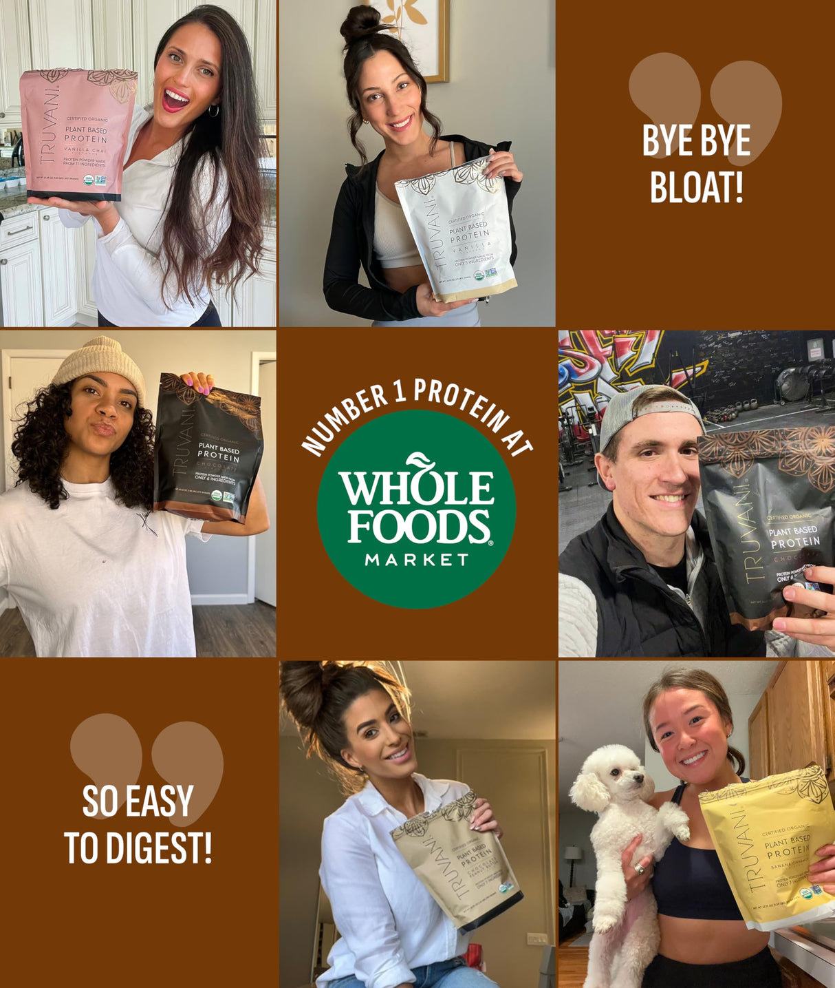 Truvani Protein + Energy Drink Mix with 87mg Caffeine | Chocolate Mocha | 12g Organic Plant Based Protein | 20 Servings | USDA Organic Coffee Powder & Adaptogens | Gluten & Dairy Free | Vegan