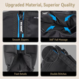 FIT KING Leg Massager with Heat - Upgraded Leg Compression Massage for Circulation and Pain Relief, FSA HSA Approved Compression Boot Foot Calf Massager for Edema, Relax Recover - Gift for Dad Mom