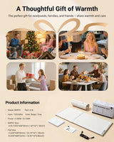 42"x16" Warming Mat for Food Extra Large, Extendable Food Warming Mat, Electric Warming Tray for Buffets Party with 7 Adjustable Temperature, 6 Timer, Silicone Food Warmer for Parties Home Countertop