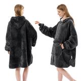 Krifey Wearable Blanket Hoodie, Oversized Sherpa Hooded as Birthday Gifts Christmas Gifts for Mom Women Girlfriend Men, Cozy Sweatshirt with Giant Pocket