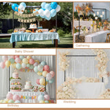 Over The Table Rod Stand with Clamps Adjustable 31-110 in Length 31-64 in Height Black Table Balloon Arch Hanging Stand with Storage Bag for Halloween Christmas Wedding Birthday Party Decoration