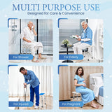 Dr.Kays Shower Chair for Inside Bathroom 350 lbs Shower Stool with Adjustable Height, Portable Heavy-Duty Bath Bench Padded Seat for Inside Tub Bathroom Chair for Elderly and Disabled FSA/HSA Eligible