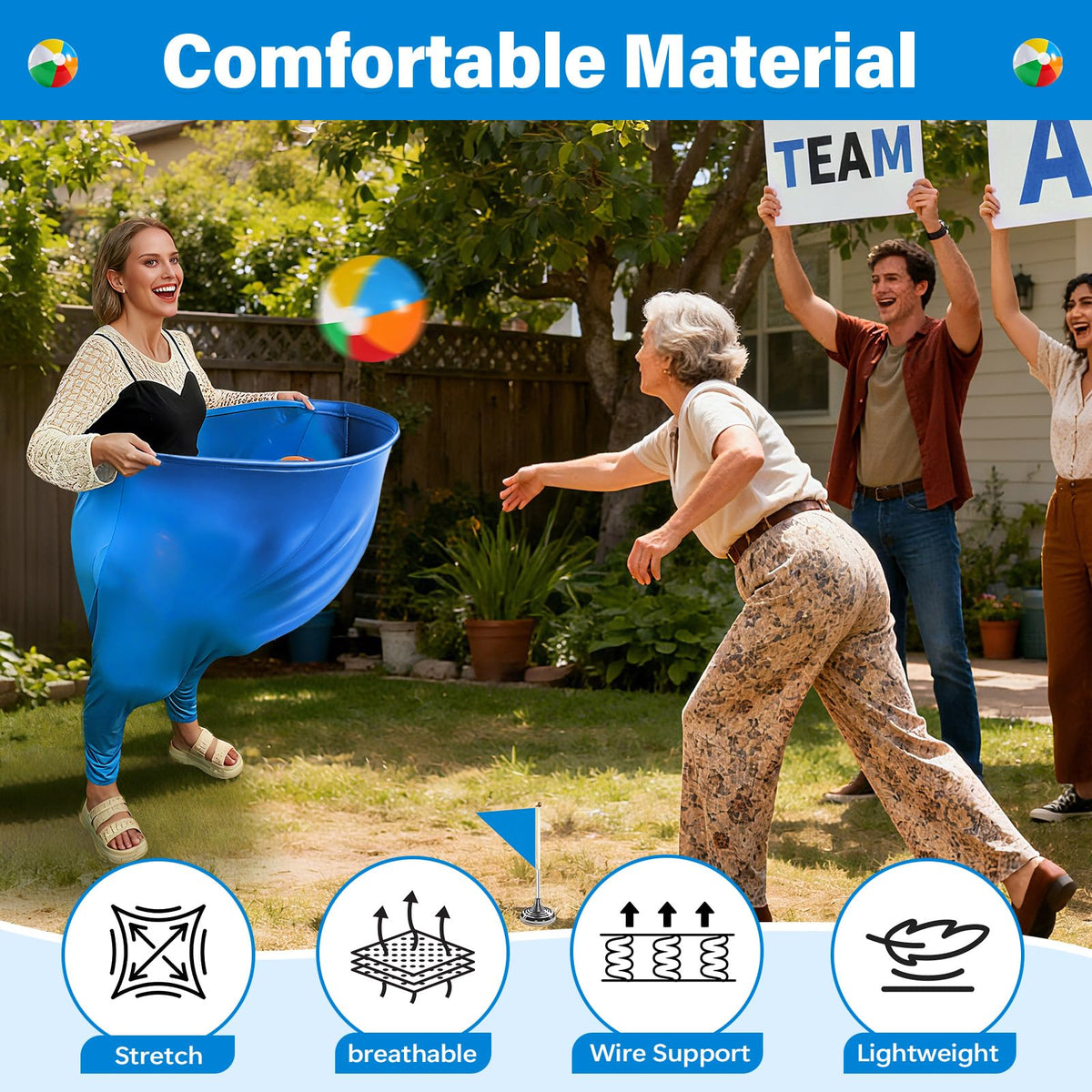EFCRBS Granny Pants Yard Game for Kids(31.5 in *24 in), Outdoor Game(Small)