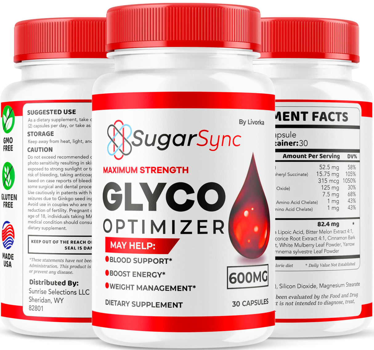 LIVORKA Sugar Sync Glyco Optimizer, Sugar Sync Glyco, SugarSync, SugarSync Glyco Optimizer, SugarSync Glyco, Sugar Sync Glyco Optimiser, Sugar Sync Glyco Optimizer Reviews, 30 Capsules