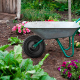 RONPOW 4.00-6 Flat Free Tire and Wheel for Wheelbarrow and Garden Cart