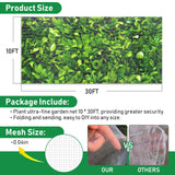 2Pack 10x30ft Garden Netting Mesh Barrier, Ultra Fine Mosquito Net for Patio,Garden Netting for Raised Beds,Fruit Tree Netting for Garden Protection Blueberry Bush Netting Cover
