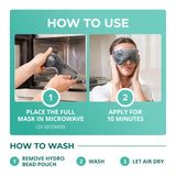 MyHalos Heated Eye Mask, Warm Compress for Dry Eyes, Blepharitis & MGD
