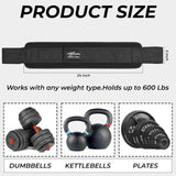 Zokani Fitness Hip Thrust Belt - Heavy duty, Comfortable, Adjustable Glute Trainer with Anti-Slip Pads. Ideal for Home Workouts with Dumbbells, Kettlebells, Plates. Extra Padding for Gym and Home Fitness hold up to 600 lbs - Black