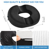 Donut Pillow for Tailbone Pain Relief and Hemorrhoid, Non-Slip Donut Cushion help relieve discomfort from Hemorrhoids, Surgery, and Postpartum , Ideal for Seat Cushions for both Home Office Chairs