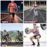 FUFF Weighted Vest 5lb Weights with Reflective Stripe, Weighted Vest for Men Women Strength Training Running Walking Jogging