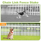 Fabulas Rebar Stakes 12 Inch, Rebar Stakes Heavy Duty 16 Pack Ground Anchors J Hook with Chisel Point End Galvanized Steel Anchors for Fence Landscape Trampoline Chain Link Garden Camping Tent Plants