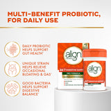 Align Probiotic, Pro Formula, Probiotics for Women and Men, Daily Probiotic Supplement, Helps Soothe Occasional Bloating & Gas*, #1 Doctor Recommended Brand‡, 63 Capsules (Packaging May Vary)