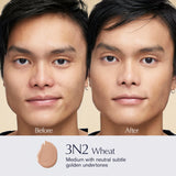 Estée Lauder Futurist Hydra Rescue Moisturizing Foundation SPF 45 for a 12-Hour Glow, 1.2 Fl Oz, 3N2 Wheat