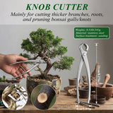 Bonsai Tools Set 3-Piece – Knob Cutter, Concave Cutter & Scissors for Trim