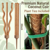 3-in-1 Moss Pole, Bendable 30IN Monstera Plant Support for Indoor-2 Pack