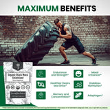 Organic Gelatinized Black Maca – 3X Stronger 200 Capsules for Men & Women, Natural Energy Supplement for Focus, Performance, Stamina & Endurance, Mood Enhancement and Stability, Mental Clarity 1000mg