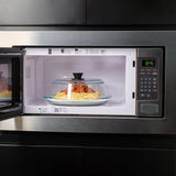 Le'raze Tall Glass Microwave Splatter Cover - Cool Touch Easy Grip Handle