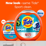 Tide Power PODS Laundry Detergent Pacs with Febreze Sport, 45 Count, HE Compatible, Febreze Freshness with Sport Odor Defense, Tide PODS Laundry Detergent