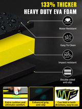 1.2" Extra Thick Foldable Mechanic Kneeling Pad with Handle & Storage Belt, 5 Fold Multi-Use Comfortable EVA Foam Cushion Mat for Workshop,Repairing,Gardening,Yardwork,Camping,Fitness,47.3x17.3x1.2"