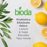Bioda Multi-Purpose Probiotic Enzyme Cleaner and Deodorizer | Professional Strength | Trash Can Deodorizer, Pet Stains and Odors, Drains, Floors, Bathrooms, Toilets | Made in USA | 1 Gallon