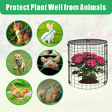 wdbg 6 Pack Plant Protectors from Animals with Cover, 18PCS 12.6"x11.8"