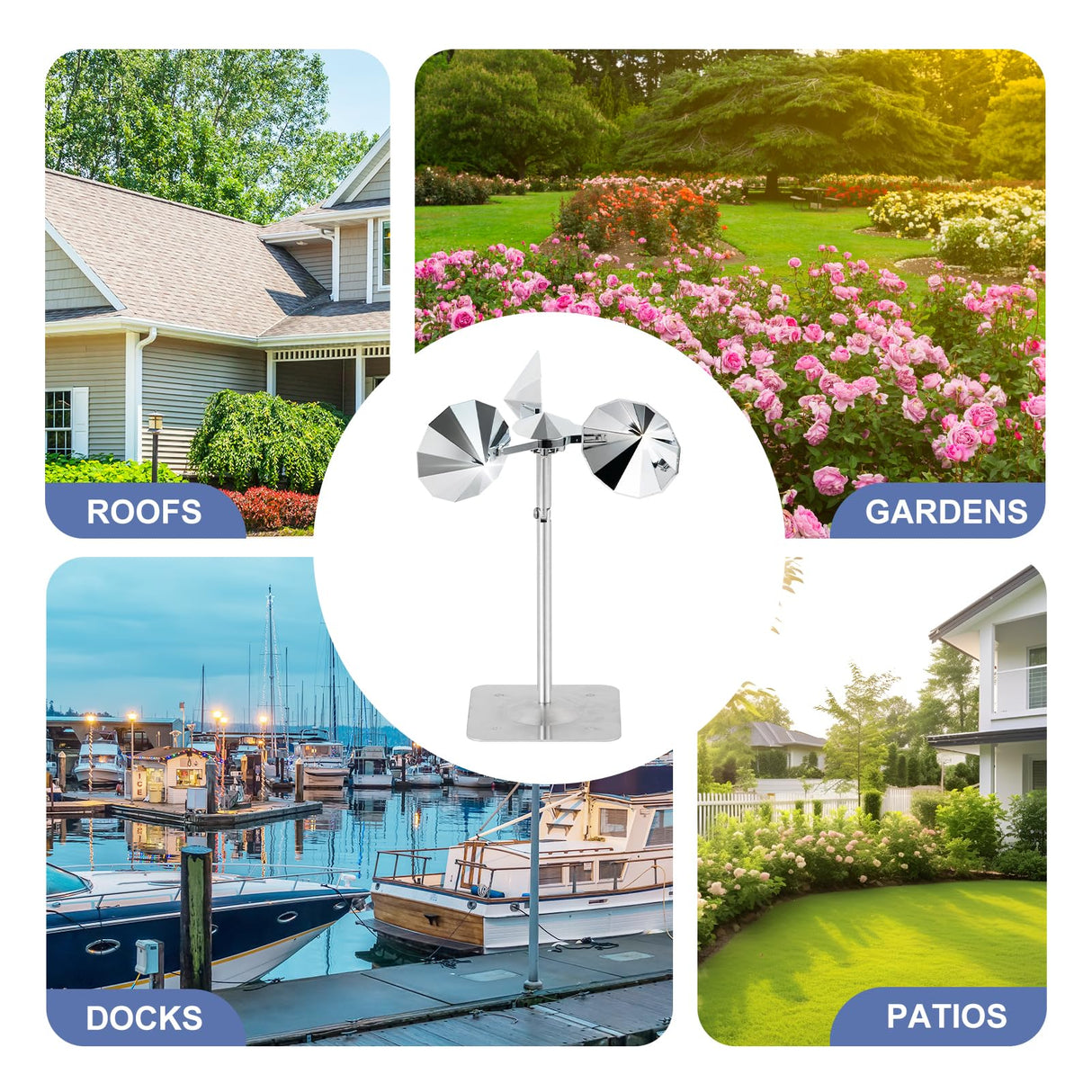 OFFO Bird Scare Reflective Device, Bird Reflector Keep Pigeon Woodpeckers and Sparrows Away for Outdoor Use Boats Roofs Gardens