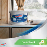 DampRid Hi-Capacity Moisture Absorber Bucket, Fresh Scent, 2 lb. 15.5 oz. & Moisture Detection Strip (2 Pack), Attracts & Traps Excess Moisture