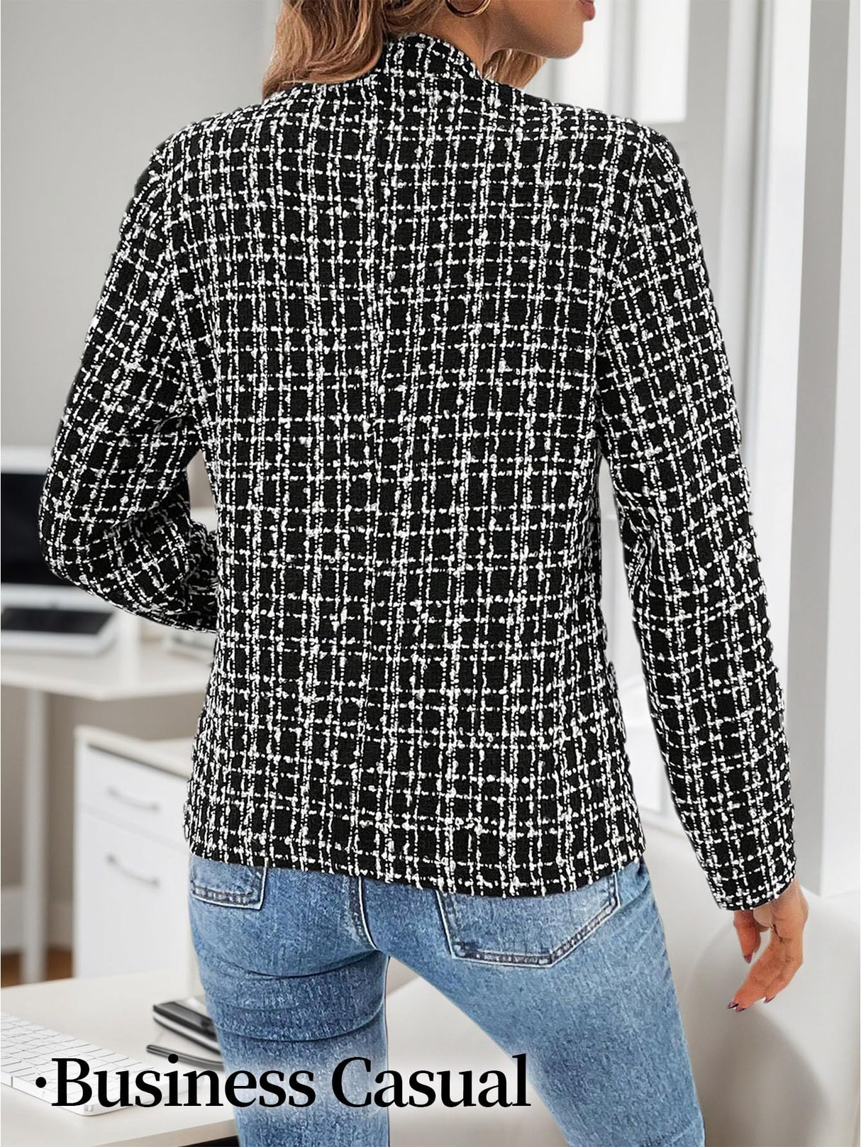 Mina Self Cardigan Sweaters Sweater Blazer Jacket For Women 2025 Black Winter Womens Velvet Blazers Christmas Party Nye New Years Eve Clothes Outfits Cute Ladies Casual Lightweight Women's Jackets