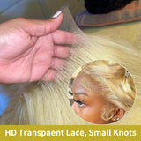 Koiaskral 30 Inch 13x6 613 Lace Front Wig Human Hair Body Wave Blonde Lace Front Wigs Human Hair Pre-Plucked Bleached 200% Density 613 Hd Lace Frontal Wigs for Women