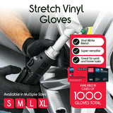 Inspire Black Nitrile Gloves | THE ORIGINAL Quality Black Disposable Latex Free | 4.5 (Nitrile-Vinyl Blend, Small)