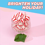 Soft Peppermint Candy Puff Christmas Mints - 5 Pounds Approx 440 Pieces, Mints Individually Wrapped Christmas Candy