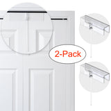 (2- Pack) - Safety Innovations Bi-fold Door Lock - Closet Protection Child and Pet Proof Bi-fold Door Lock - Tool-Free Installation - Unbreakable Clear Polycarbonate - for 1 3/8" Thick Wood Doors
