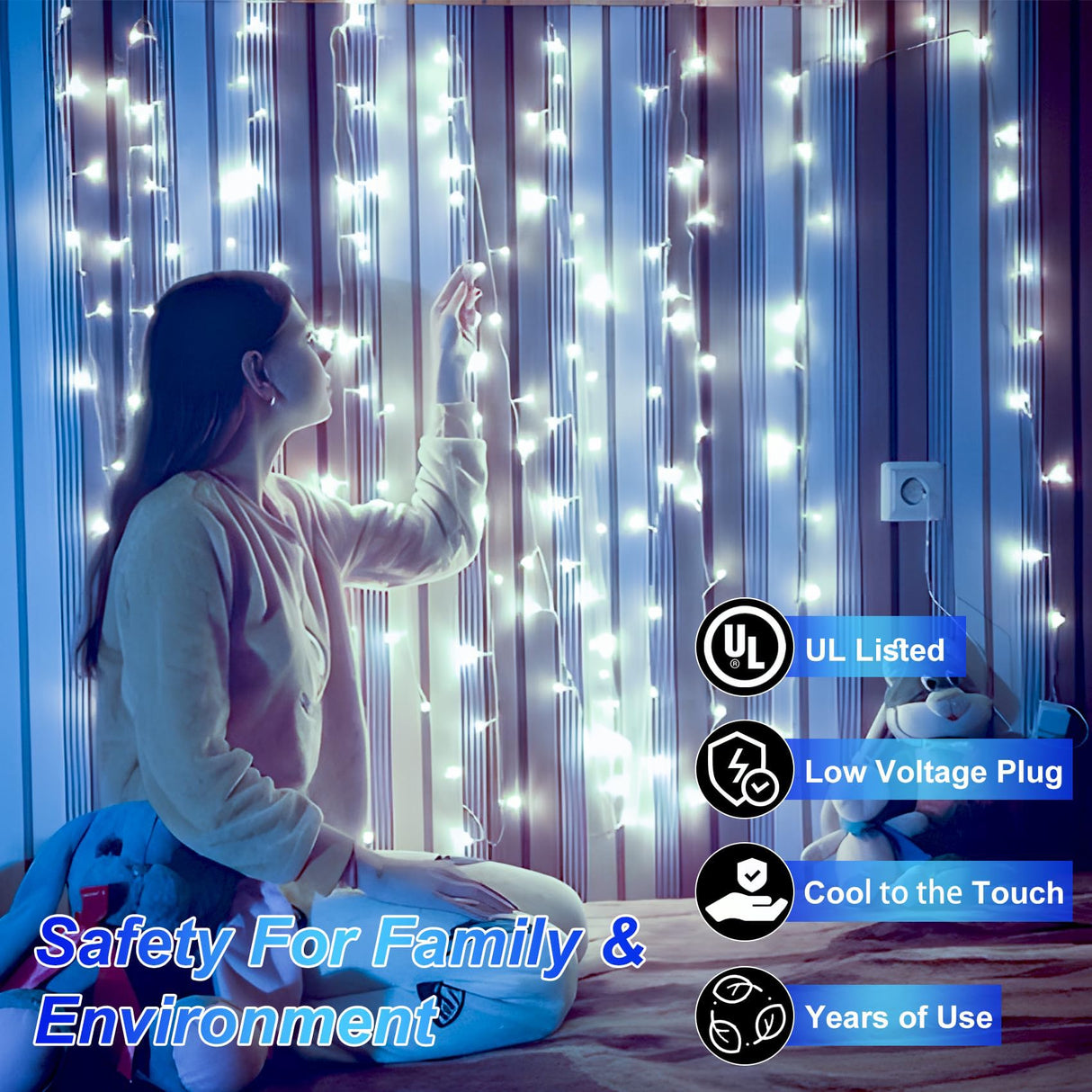 1500 LED 502ft Outdoor Christmas Lights Super Long String Lights 8 Modes Timer Memory, Outsite Waterproof Dark Green Wire Fairy Light Strings for Xmas Tree Wedding Holiday Party Decorations Cool White