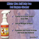 Mister Max Anti Icky Poo Enzyme Cleaner Spray Combo - Pet Urine Odor Remover & Tough Stain Remover with P-Bath (Urine Pre-Treat Conditioner)