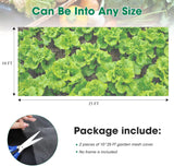 Unves 2 Pack 10x25 FT Garden Netting, Bird Netting for Garden Protection