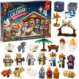 Nativity Advent Calendar 2026 for Kids, 24-Day Christmas Building Block Set