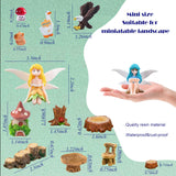 U-Zimikee 80 Pcs Fairy Garden Accessories Outdoor- Miniature Landscape Decoration with Bridge House Furniture Gnome Fairy Figurines Mini Resin Animals Miniature Garden Figures Bulk for Dollhouse Craft