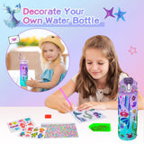 Cherry Tale Mermaid Toys Gifts for Girls 4-6 7 8 9 10 Years Old, Girls Birthday Gifts Set with Light Up Star Pillow Diary Plush DIY Water Bottle Kits, for Daughter Niece Christmas