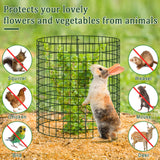30 Pcs Plant Protectors from Animals, 13.5" X 14" Wire Plant Protector Cage