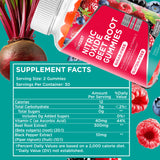 Beets Root Soft Chews Supplements - Support for Heart Health and Healthy Circulation Flow Naturally - Advanced Nitric Oxide Natural Beet Powder Vitamins Chewable Sugar Free Gummies for Men Women