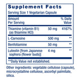 Life Extension Super Carnosine 500mg - For Muscle Recovery - L-Carnosine Supplement with Benfotiamine, Vitamin B1, Luteolin For Healthy Aging - Non-GMO, Gluten-Free - 60 Vegetarian Capsules