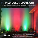 InnoGear Solar Lights Outdoor Waterproof Halloween Christmas Solar Garden Light for Outside Yard Landscape Lighting Pathway Spot Lights Spotlight Wall Light Auto On/Off, 2 Pack (Red and Green Light)