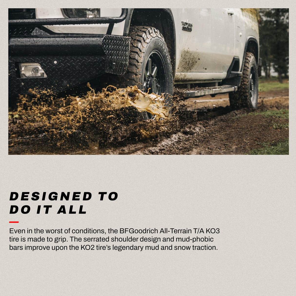 BFGoodrich All-Terrain T/A KO3 Car Tire for Light Trucks, SUVs, and Crossovers, LT245/75R16/E 120/116S