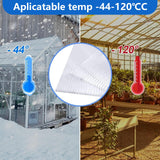 DGSL 14 Pcs Polycarbonate Greenhouse Panels, 4' x 2' x 0.16'' Twin-Wall Panels, Polycarbonate Sheet for All Weather Outdoor Garden and Greenhouse Covering