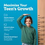 Teen Boy & Girl Multivitamin Gummy - Growth & Bone Support, 60ct, Vegan