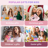 Mini Karaoke Machine Kids Microphone, Haomuren Portable Bluetooth Karaoke Speaker with 2 Wireless Microphones and LED Lights, Christmas Birthday Party Gifts for Kids & Adults