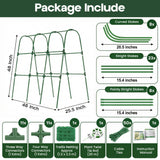 48x48 Cucumber Trellis for Raised Bed - U Shape Vegetable Garden Trellis for Climbing Plants Outdoor - Support for Cucumbers, Pea, Zucchini, Squash,Tomato, Green Bean, Vine, Watermelon, Melon, Pumpkin